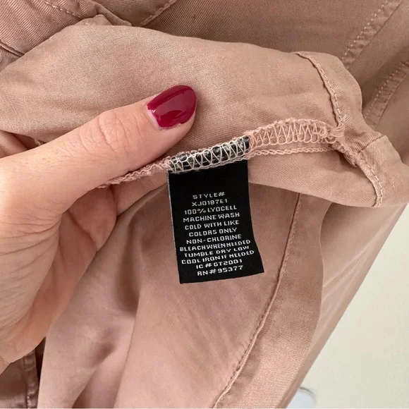 Sanctuary Utility Jacket Womens Small Pink Lightweight Button Front - Picture 7 of 8